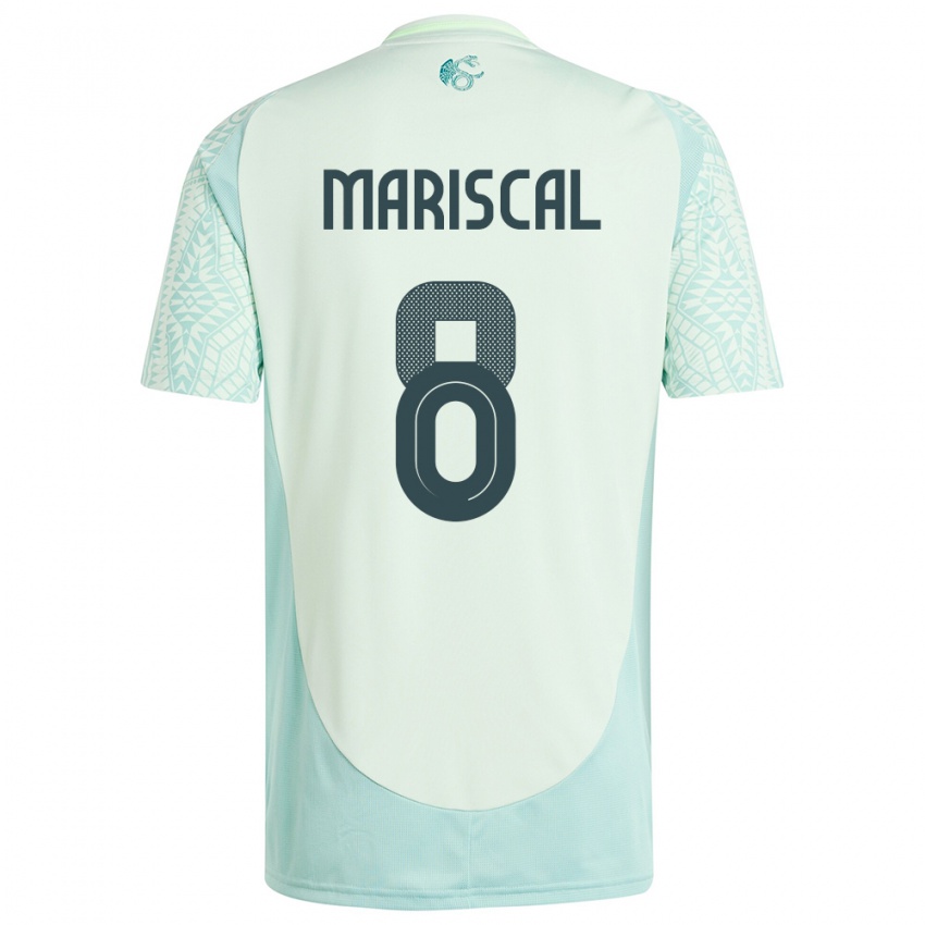 Hombre Camiseta México Salvador Mariscal #8 Lino Verde 2ª Equipación 24-26 La Camisa Chile