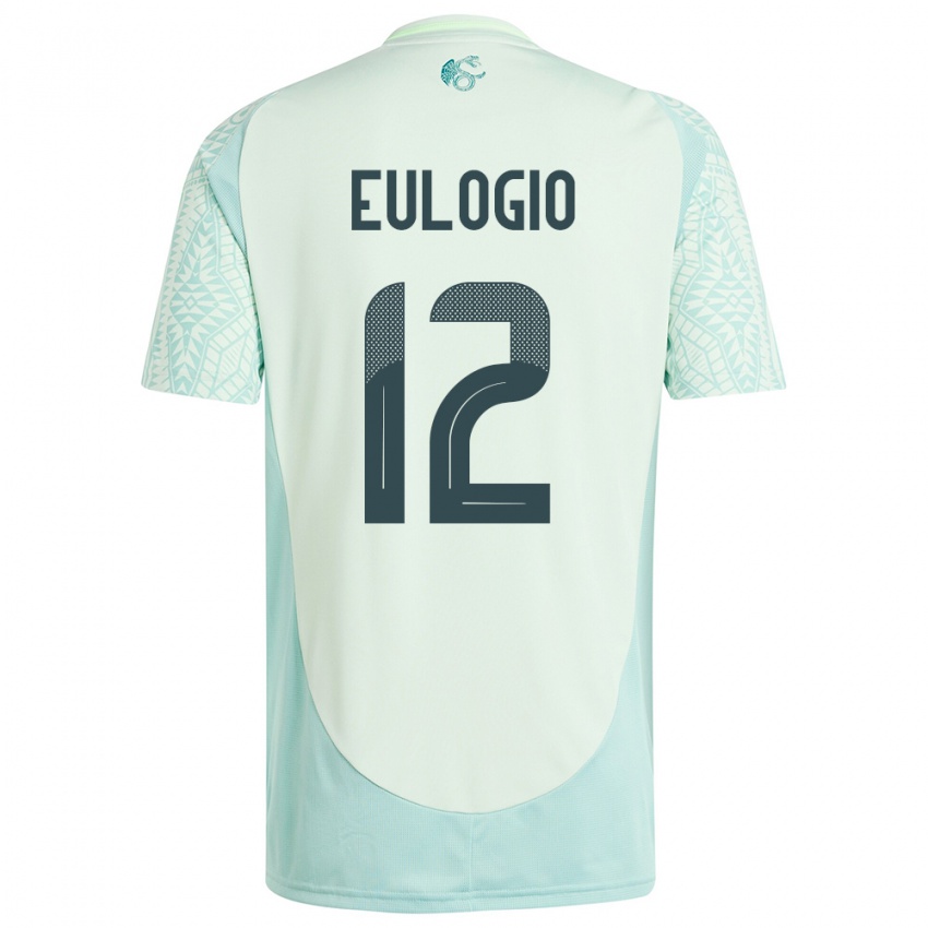 Hombre Camiseta México Jose Eulogio #12 Lino Verde 2ª Equipación 24-26 La Camisa Chile