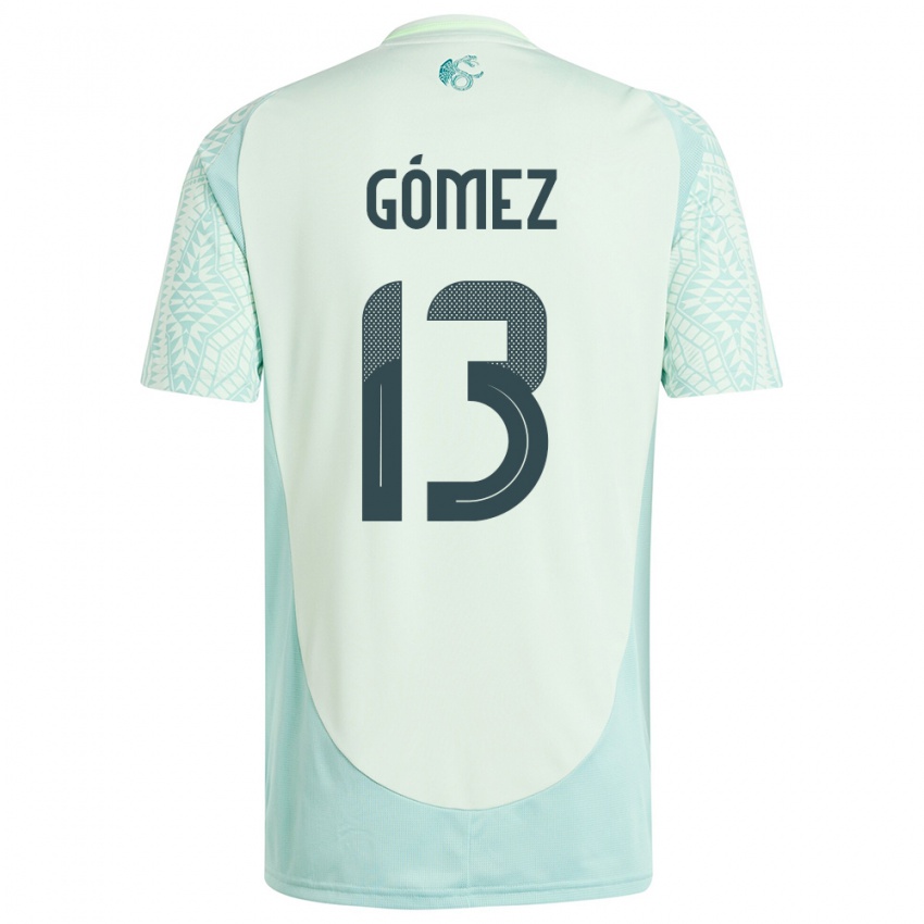 Hombre Camiseta México Diego Gomez #13 Lino Verde 2ª Equipación 24-26 La Camisa Chile