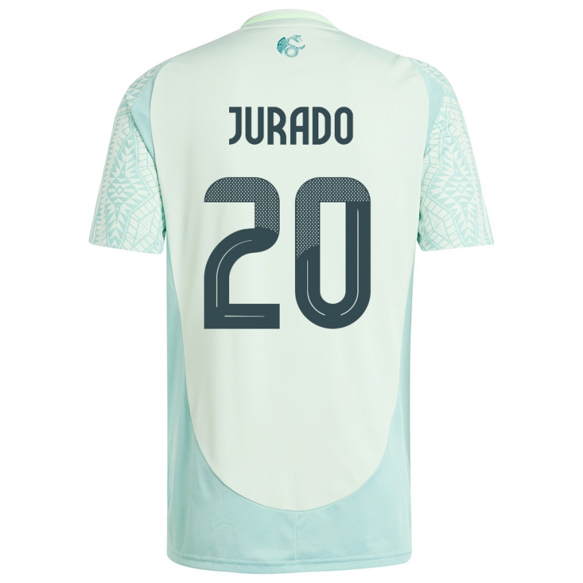 Hombre Camiseta México Heriberto Jurado #20 Lino Verde 2ª Equipación 24-26 La Camisa Chile