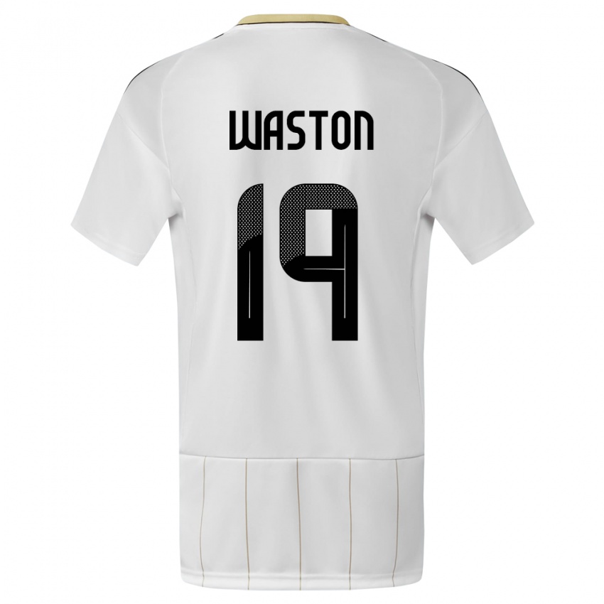 Hombre Camiseta Costa Rica Kendall Waston #19 Blanco 2ª Equipación 24-26 La Camisa Chile