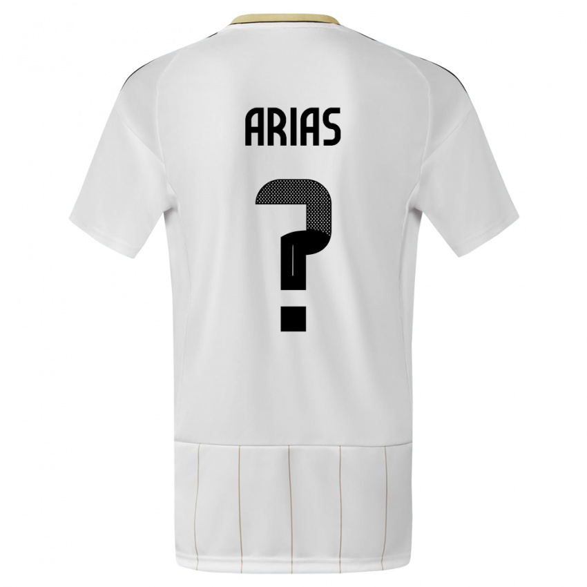 Hombre Camiseta Costa Rica Jose Arias #0 Blanco 2ª Equipación 24-26 La Camisa Chile
