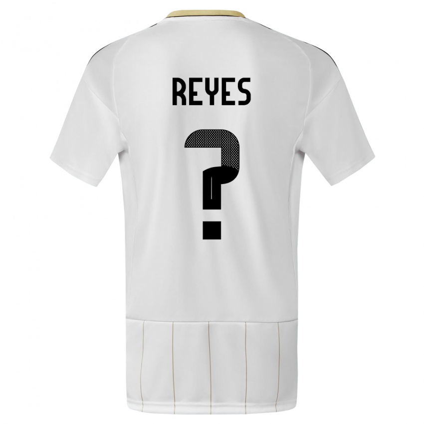 Hombre Camiseta Costa Rica Kenan Reyes #0 Blanco 2ª Equipación 24-26 La Camisa Chile
