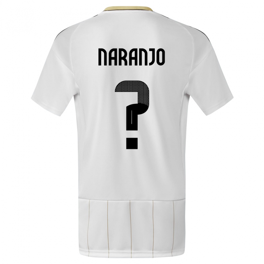 Hombre Camiseta Costa Rica Andry Naranjo #0 Blanco 2ª Equipación 24-26 La Camisa Chile