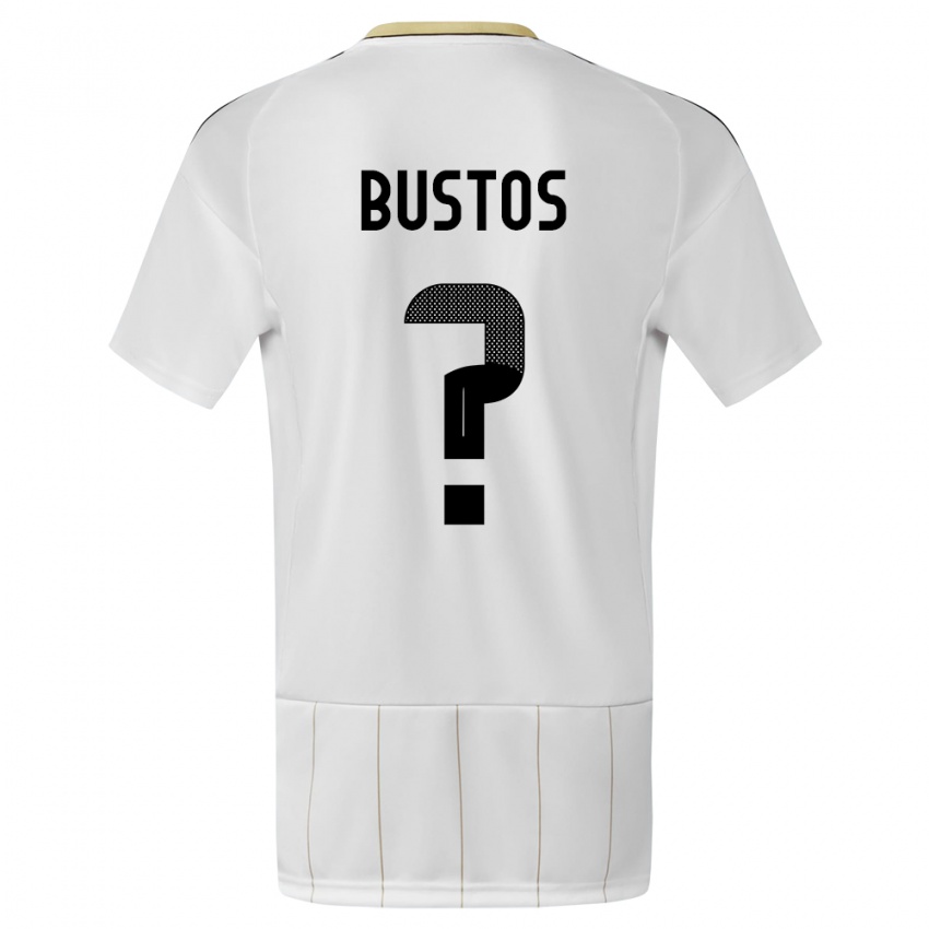 Hombre Camiseta Costa Rica Roy Bustos #0 Blanco 2ª Equipación 24-26 La Camisa Chile