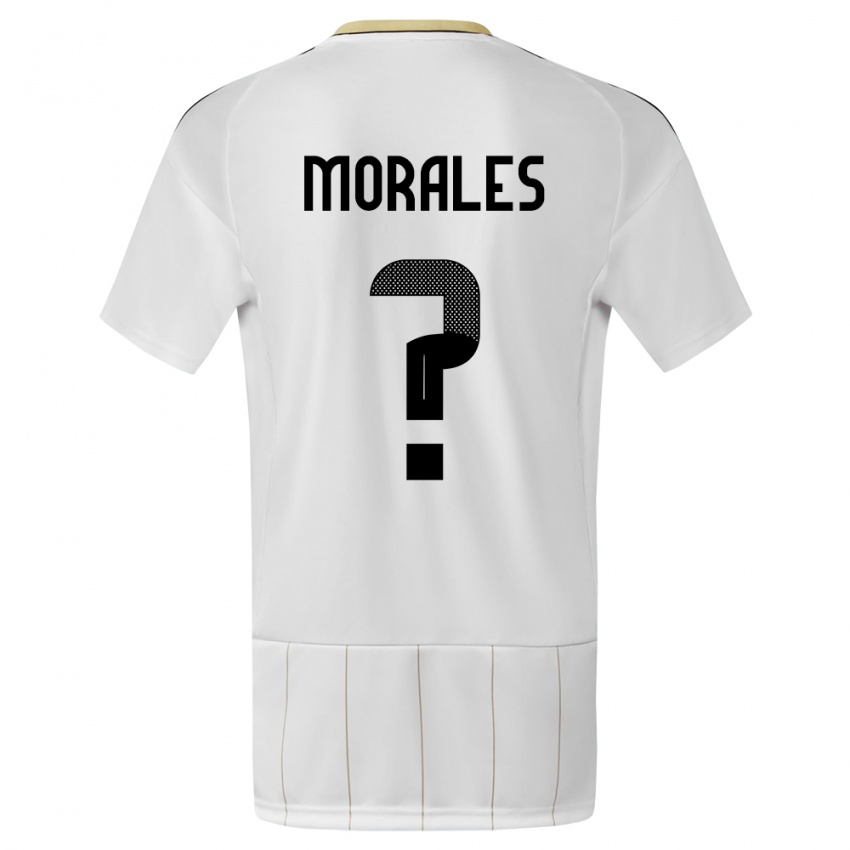 Hombre Camiseta Costa Rica Bryan Morales #0 Blanco 2ª Equipación 24-26 La Camisa Chile