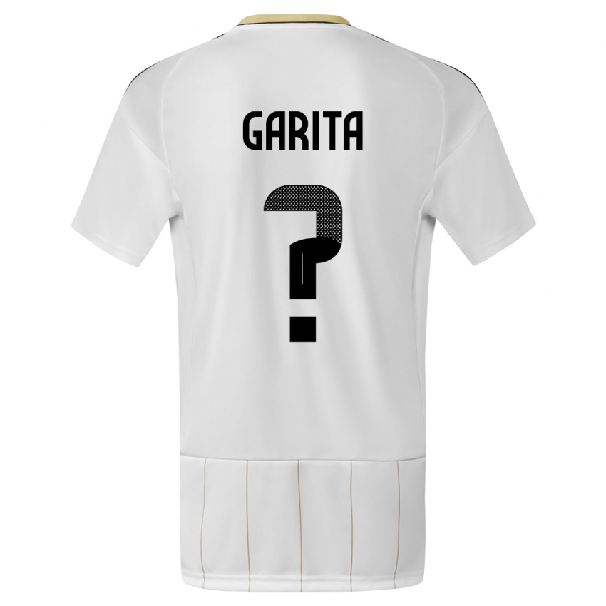 Hombre Camiseta Costa Rica Emmanuel Garita #0 Blanco 2ª Equipación 24-26 La Camisa Chile