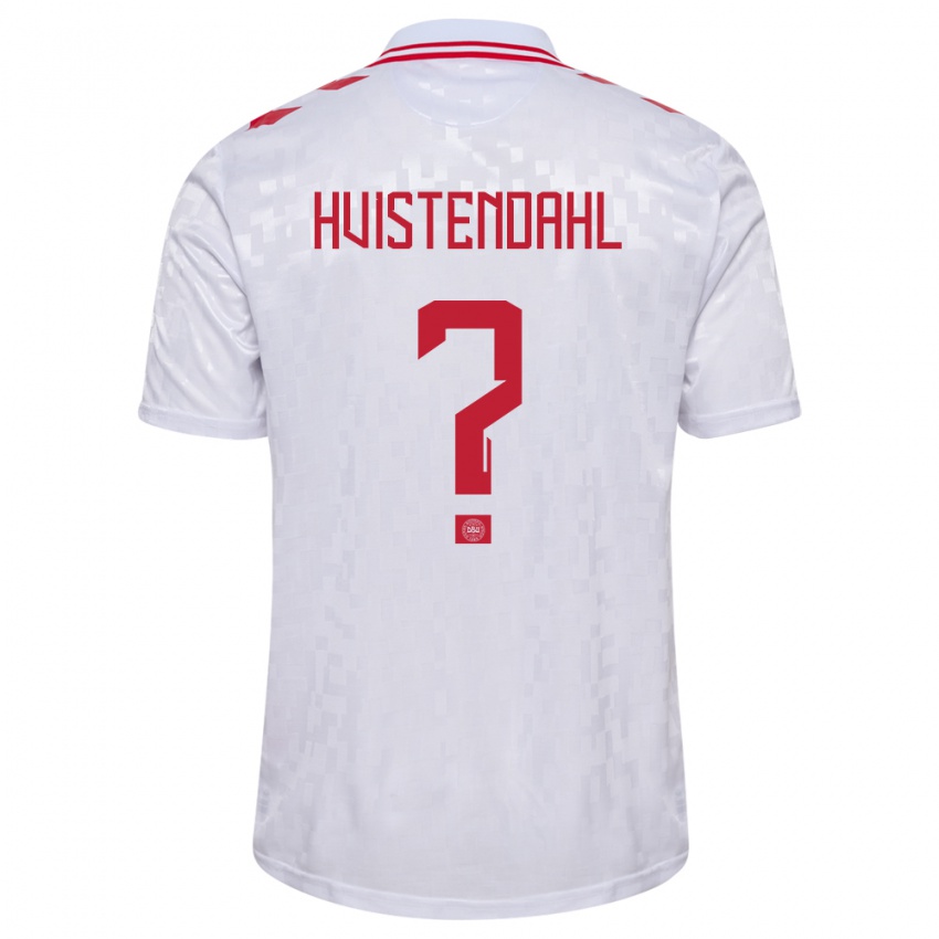 Hombre Camiseta Dinamarca Johan Hvistendahl #0 Blanco 2ª Equipación 24-26 La Camisa Chile