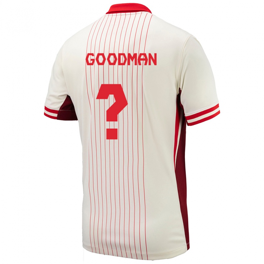 Hombre Camiseta Canadá Owen Goodman #0 Blanco 2ª Equipación 24-26 La Camisa Chile