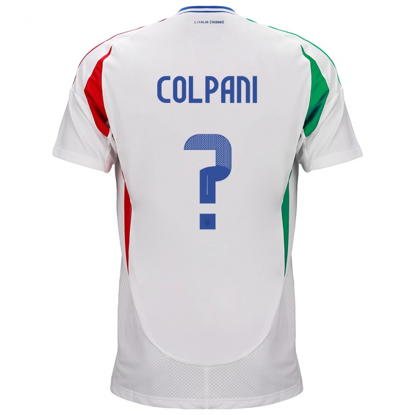 Hombre Camiseta Italia Andrea Colpani #0 Blanco 2ª Equipación 24-26 La Camisa Chile