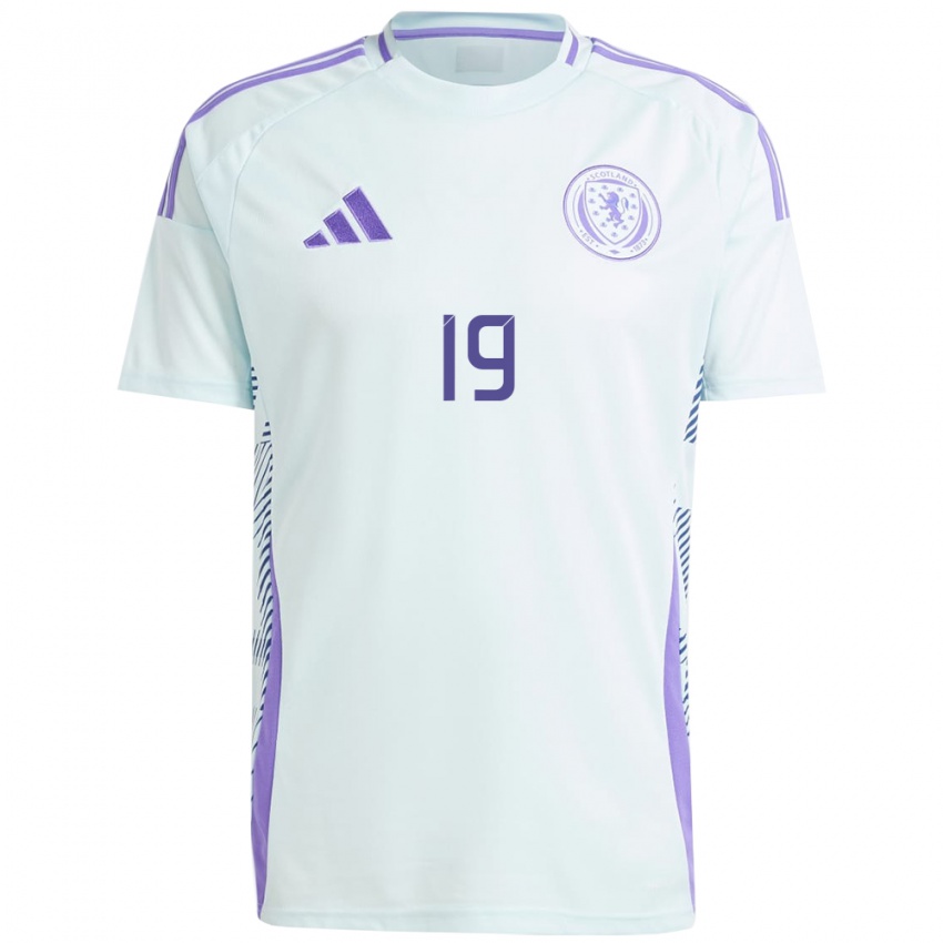 Hombre Camiseta Escocia Tommy Conway #19 Azul Menta Claro 2ª Equipación 24-26 La Camisa Chile