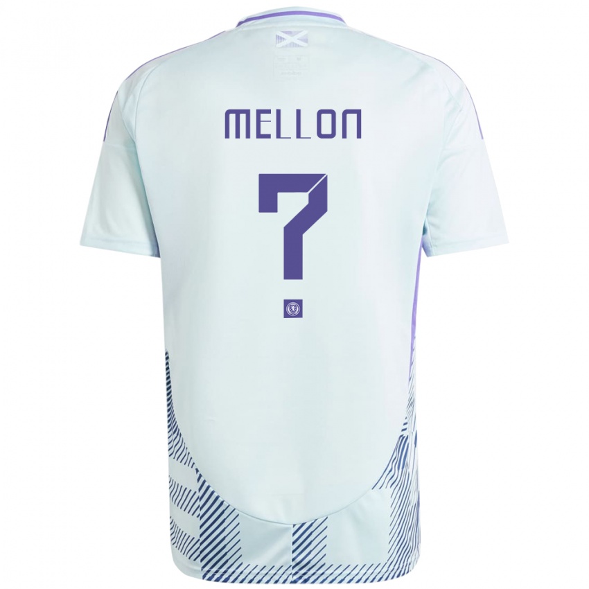 Hombre Camiseta Escocia Michael Mellon #0 Azul Menta Claro 2ª Equipación 24-26 La Camisa Chile