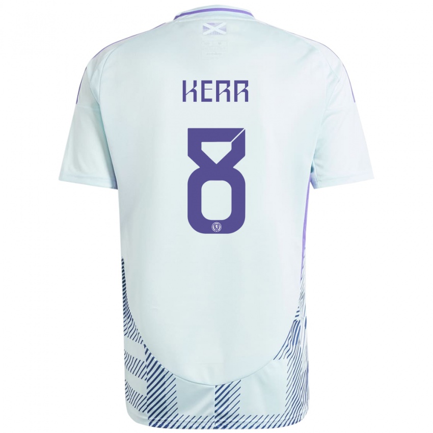 Hombre Camiseta Escocia Samantha Kerr #8 Azul Menta Claro 2ª Equipación 24-26 La Camisa Chile