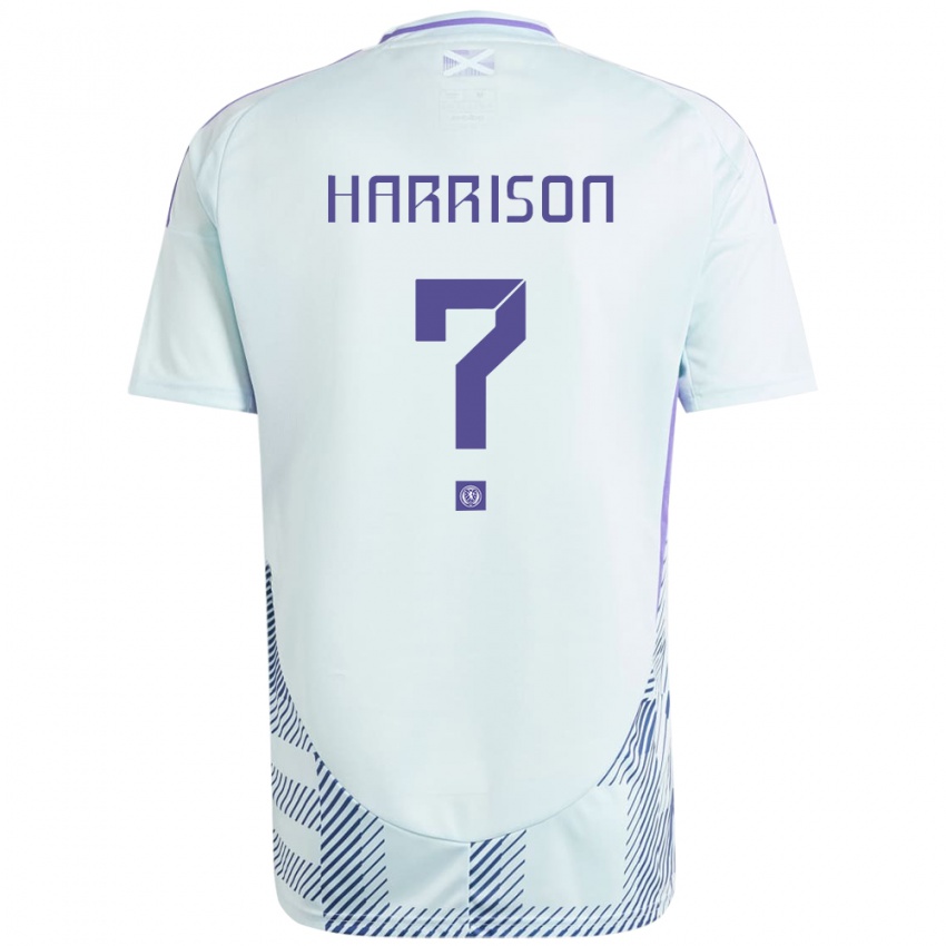 Hombre Camiseta Escocia Abi Harrison #0 Azul Menta Claro 2ª Equipación 24-26 La Camisa Chile