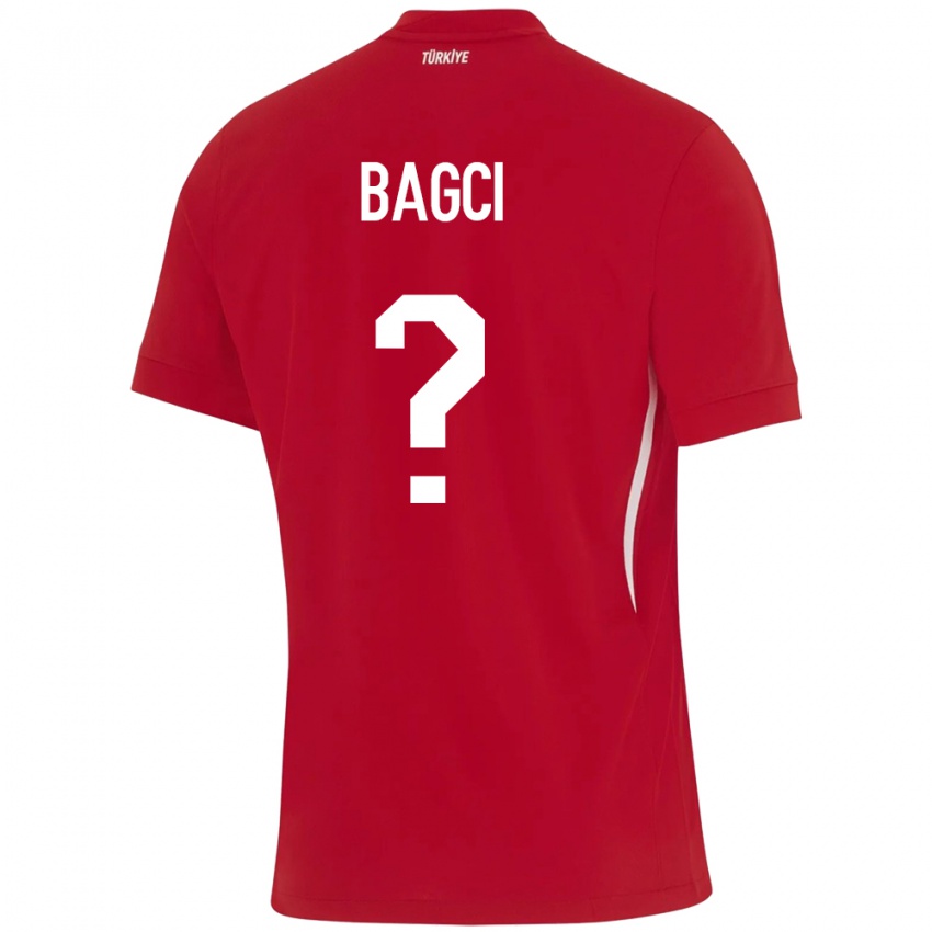 Hombre Camiseta Turquía Elyas Bagci #0 Rojo 2ª Equipación 24-26 La Camisa Chile