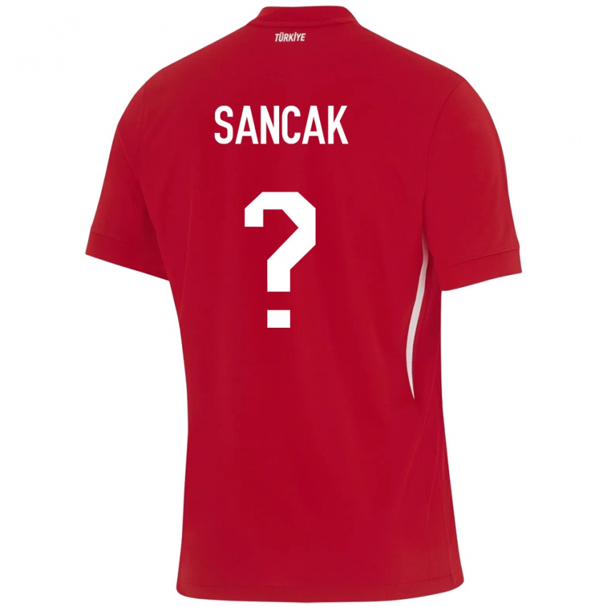 Hombre Camiseta Turquía Tolga Sancak #0 Rojo 2ª Equipación 24-26 La Camisa Chile