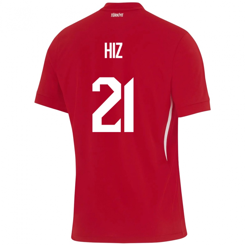 Hombre Camiseta Turquía Gülbin Hız #21 Rojo 2ª Equipación 24-26 La Camisa Chile