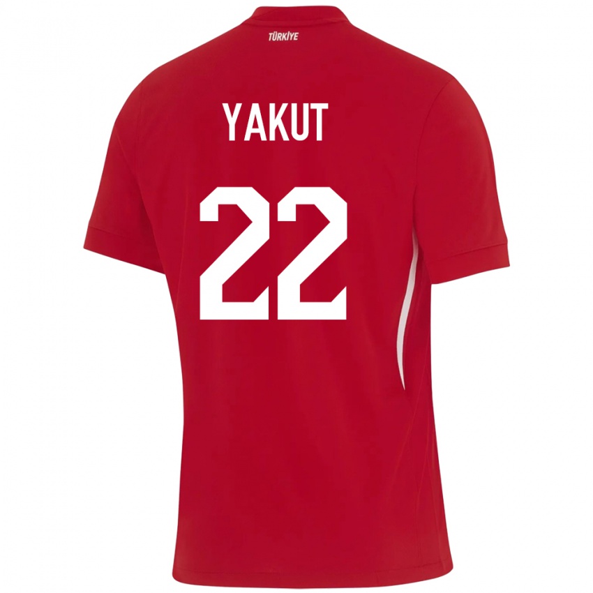 Hombre Camiseta Turquía Narin Yakut #22 Rojo 2ª Equipación 24-26 La Camisa Chile