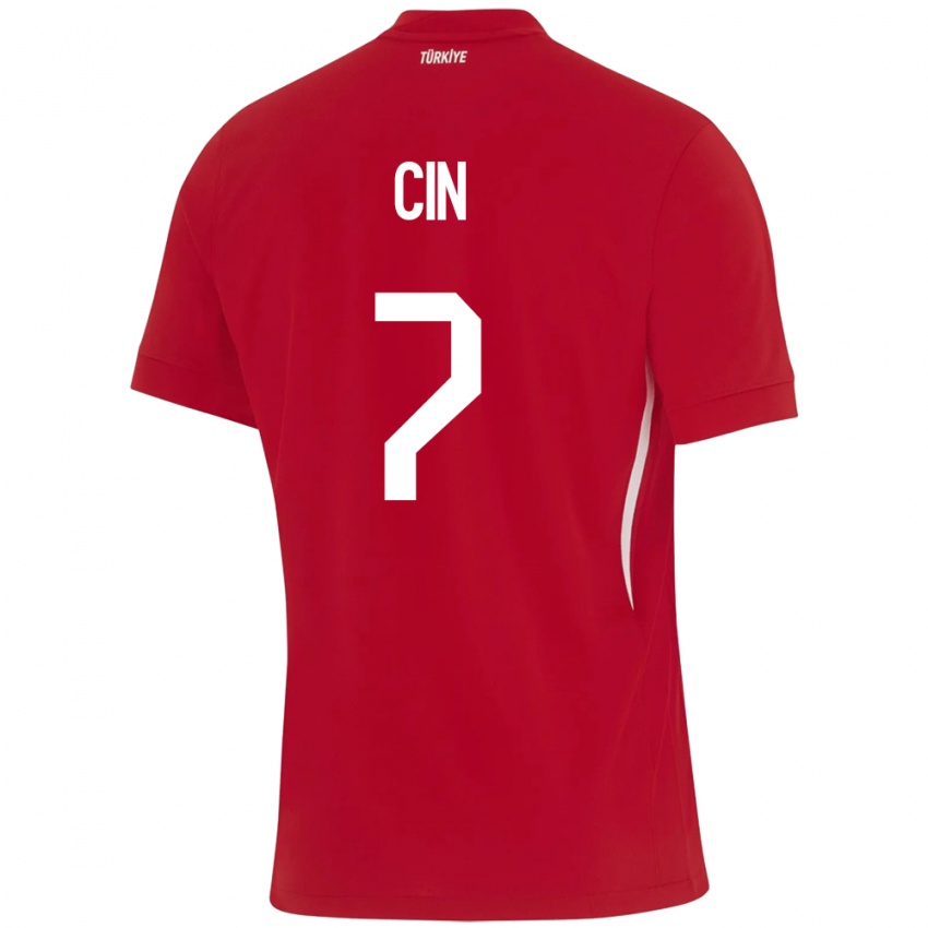 Hombre Camiseta Turquía Miray Cin #7 Rojo 2ª Equipación 24-26 La Camisa Chile