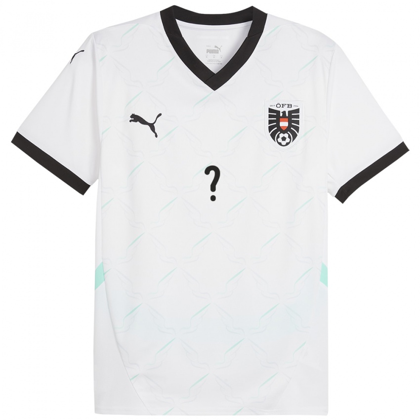 Hombre Camiseta Austria Tare Ekereokosu #0 Blanco 2ª Equipación 24-26 La Camisa Chile