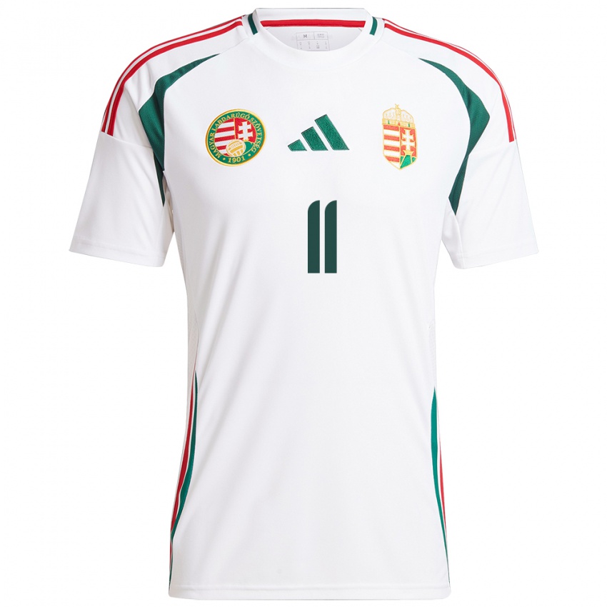 Hombre Camiseta Hungría Virág Nagy #11 Blanco 2ª Equipación 24-26 La Camisa Chile