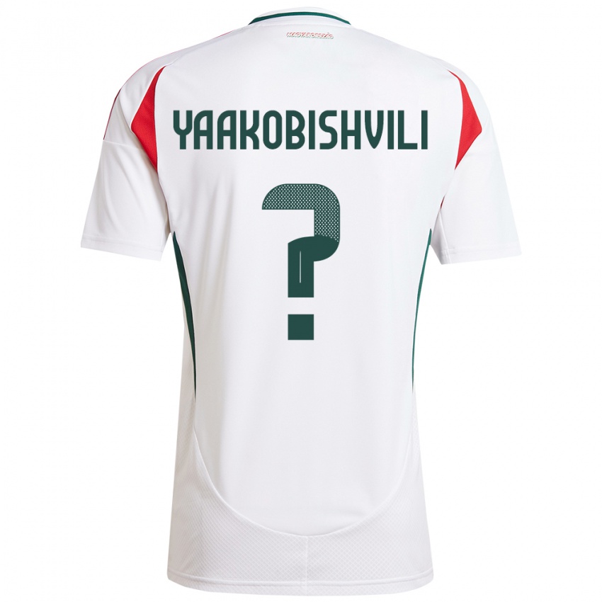 Hombre Camiseta Hungría Antal Yaakobishvili #0 Blanco 2ª Equipación 24-26 La Camisa Chile