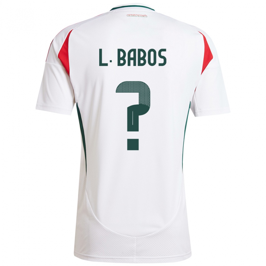 Hombre Camiseta Hungría Levente Babós #0 Blanco 2ª Equipación 24-26 La Camisa Chile