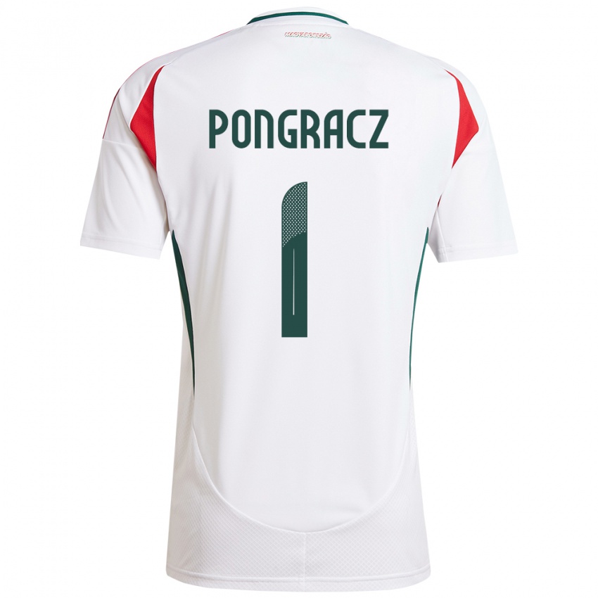 Hombre Camiseta Hungría Agness Pongracz #1 Blanco 2ª Equipación 24-26 La Camisa Chile
