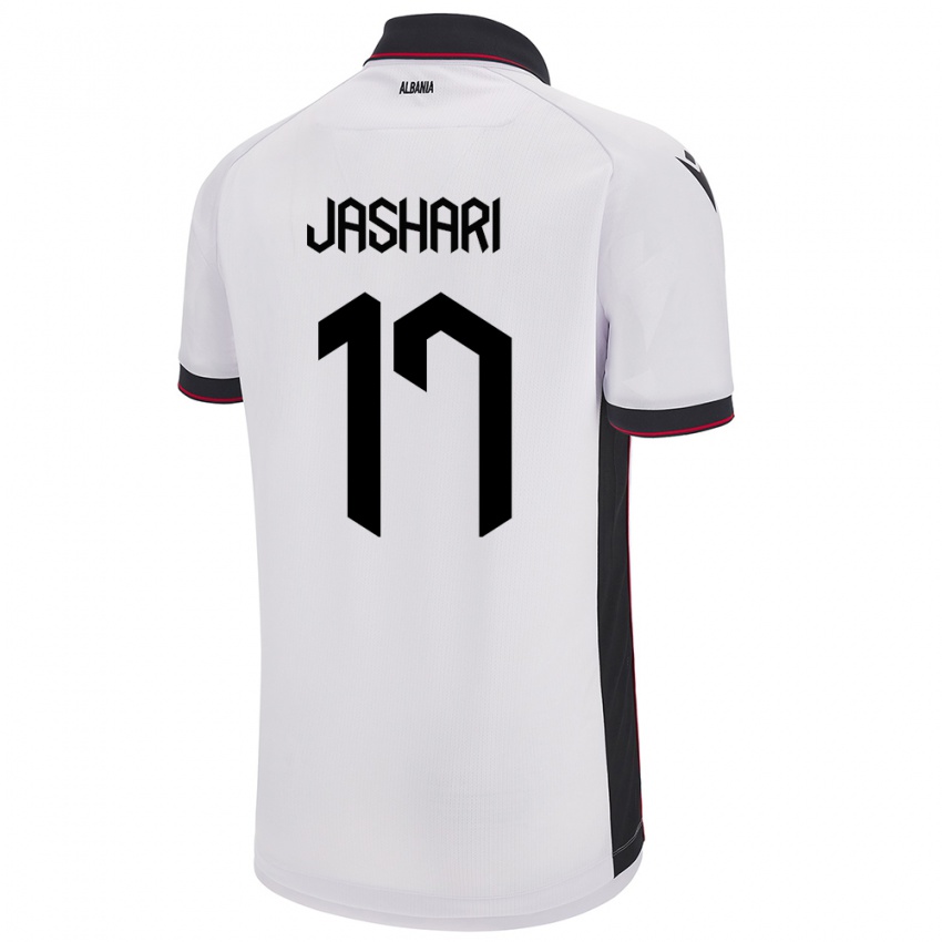 Hombre Camiseta Albania Elion Jashari #17 Blanco 2ª Equipación 24-26 La Camisa Chile