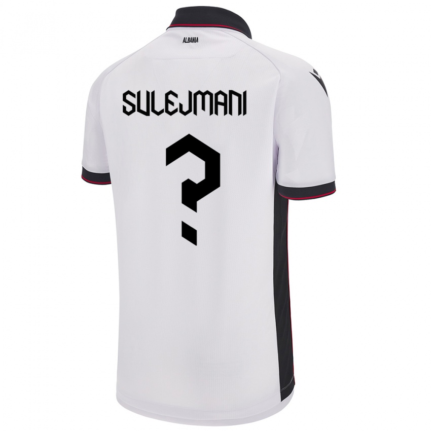 Hombre Camiseta Albania Muhadin Sulejmani #0 Blanco 2ª Equipación 24-26 La Camisa Chile