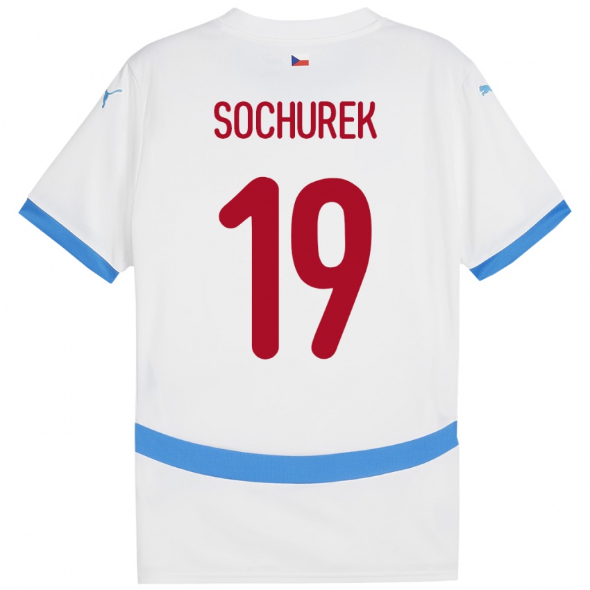 Hombre Camiseta Chequia Hugo Sochurek #19 Blanco 2ª Equipación 24-26 La Camisa Chile