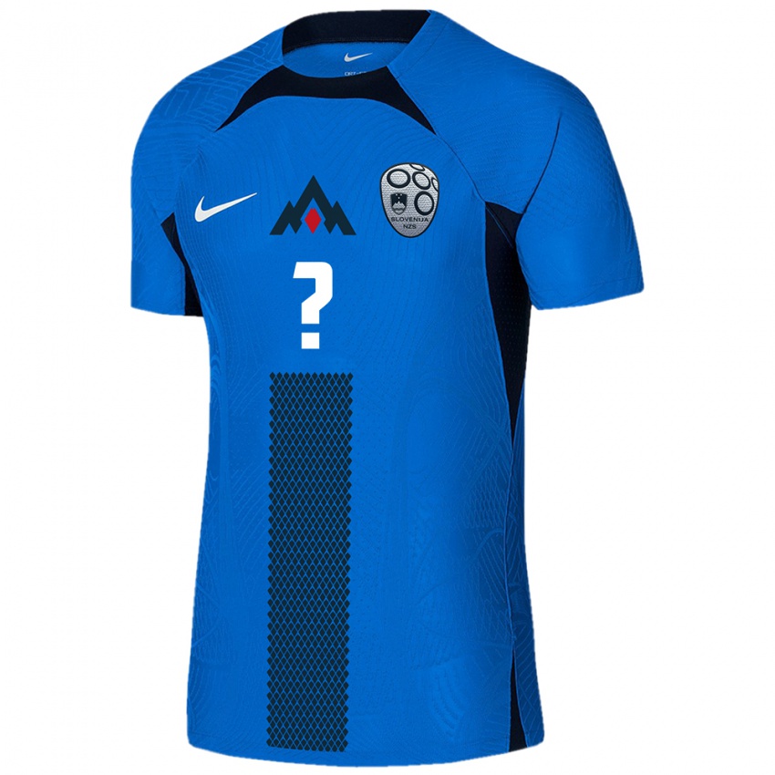 Hombre Camiseta Eslovenia Timotej Brkic #0 Azul 2ª Equipación 24-26 La Camisa Chile