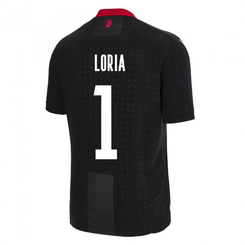 Hombre Camiseta Georgia Giorgi Loria #1 Negro 2ª Equipación 24-26 La Camisa Chile