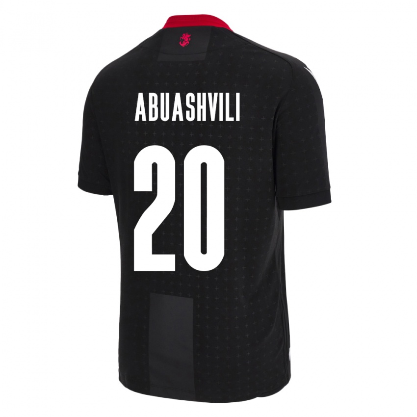 Hombre Camiseta Georgia Giorgi Abuashvili #20 Negro 2ª Equipación 24-26 La Camisa Chile