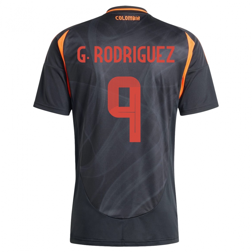 Hombre Camiseta Colombia Gabriela Rodríguez #9 Negro 2ª Equipación 24-26 La Camisa Chile