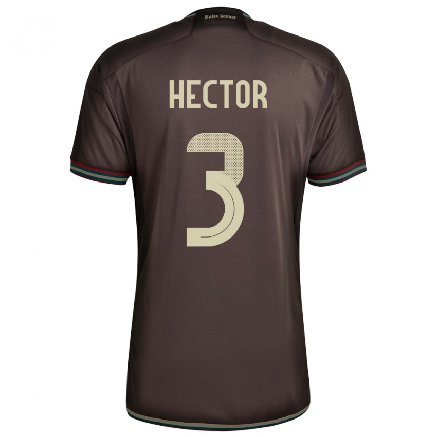 Hombre Camiseta Jamaica Michael Hector #3 Marrón Noche 2ª Equipación 24-26 La Camisa Chile