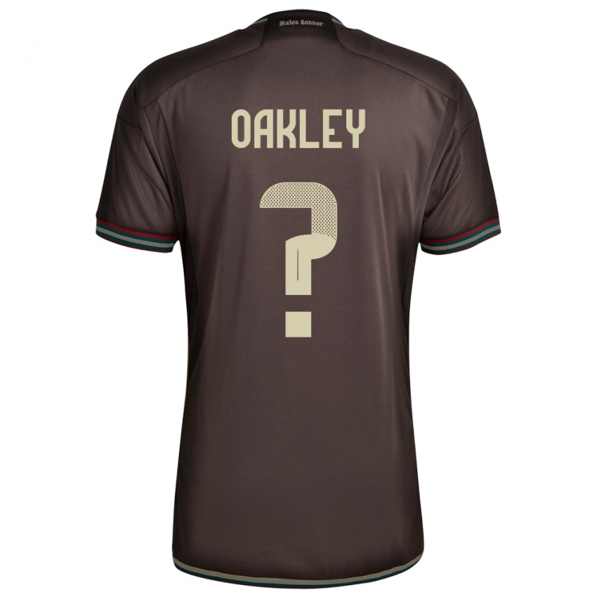 Hombre Camiseta Jamaica Katie Oakley #0 Marrón Noche 2ª Equipación 24-26 La Camisa Chile