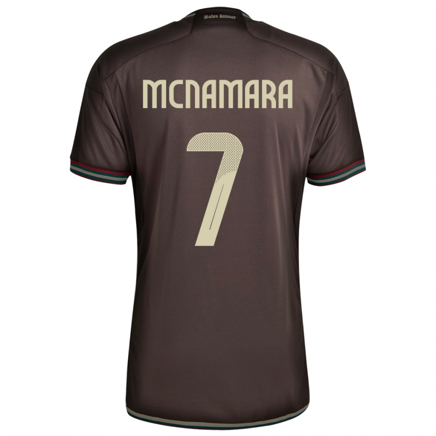 Hombre Camiseta Jamaica Peyton Mcnamara #7 Marrón Noche 2ª Equipación 24-26 La Camisa Chile