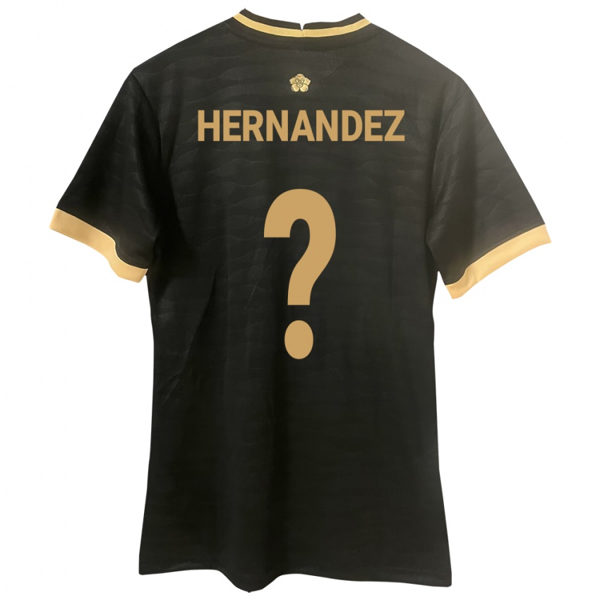 Hombre Camiseta Panamá Carlos Hernández #0 Negro 2ª Equipación 24-26 La Camisa Chile