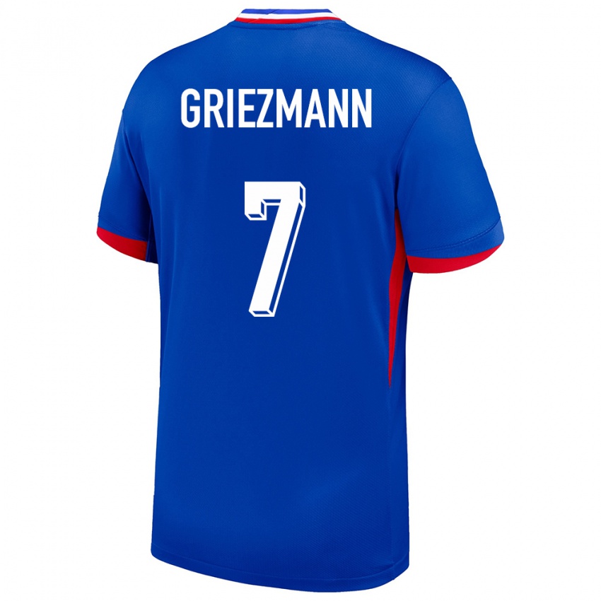 Mujer Camiseta Francia Antoine Griezmann #7 Azul 1ª Equipación 24-26 La Camisa Chile