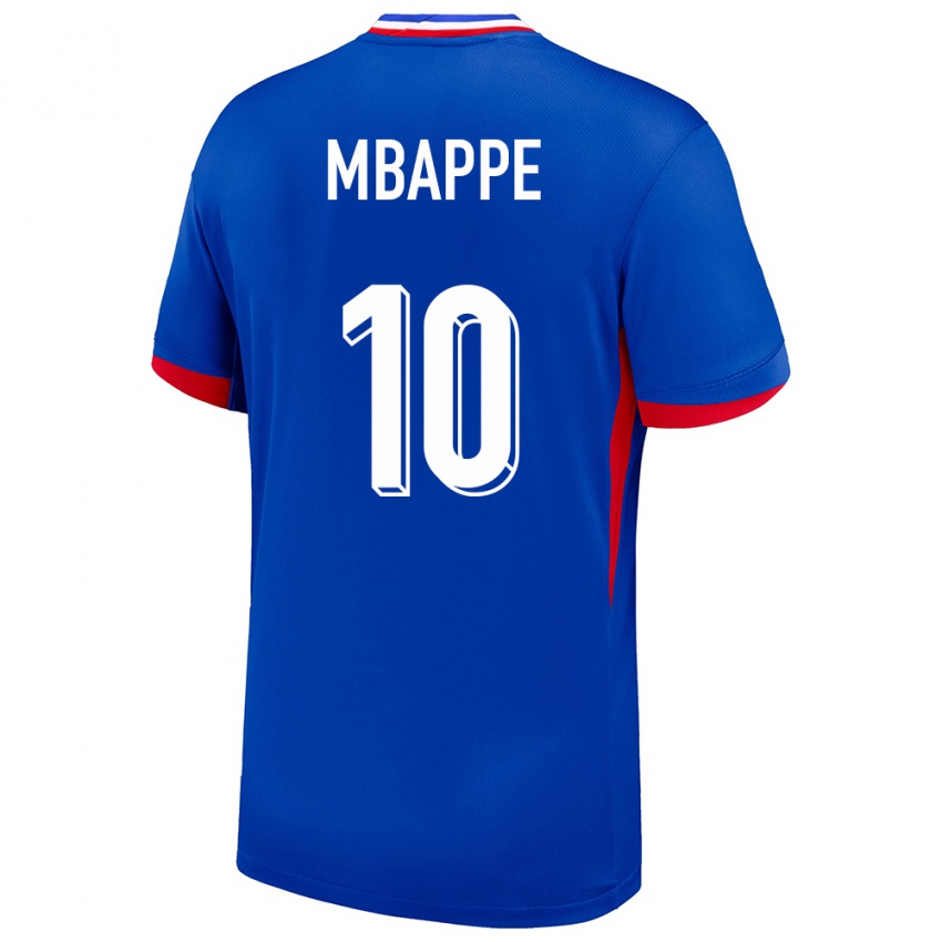 Mujer Camiseta Francia Kylian Mbappe #10 Azul 1ª Equipación 24-26 La Camisa Chile