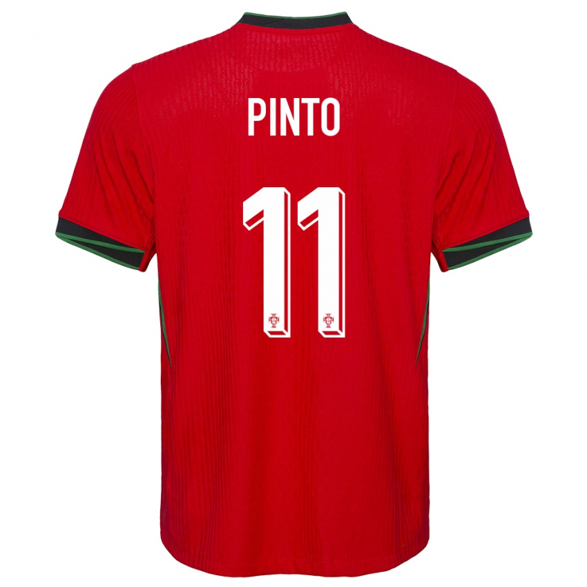 Mujer Camiseta Portugal Tatiana Pinto #11 Rojo 1ª Equipación 24-26 La Camisa Chile