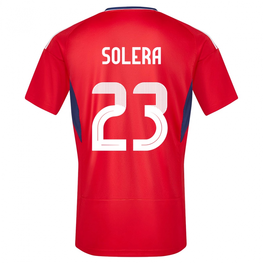 Mujer Camiseta Costa Rica Daniela Solera #23 Rojo 1ª Equipación 24-26 La Camisa Chile