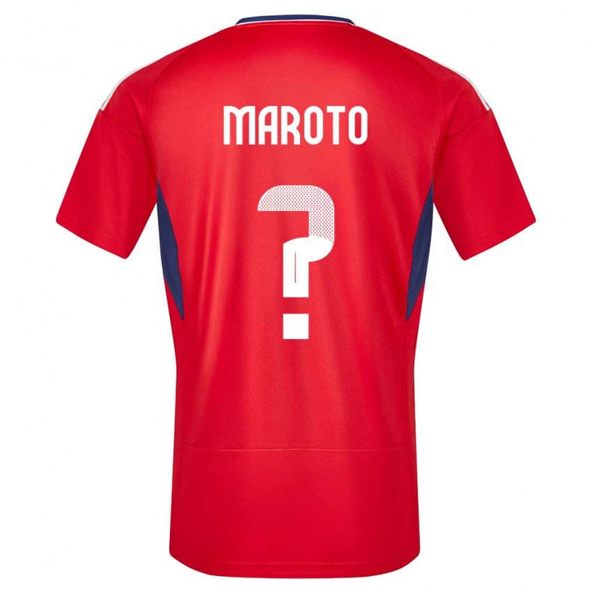 Mujer Camiseta Costa Rica Victor Maroto #0 Rojo 1ª Equipación 24-26 La Camisa Chile