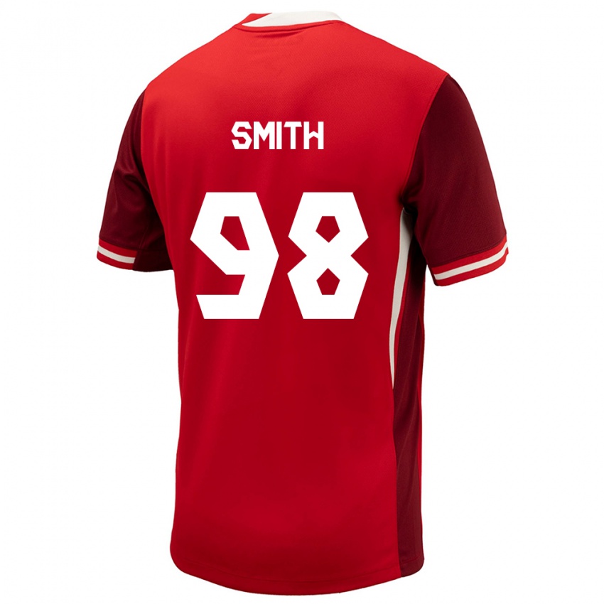 Mujer Camiseta Canadá Olivia Smith #98 Rojo 1ª Equipación 24-26 La Camisa Chile