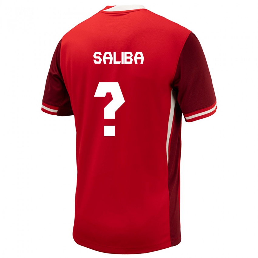 Mujer Camiseta Canadá Nathan Dylan Saliba #0 Rojo 1ª Equipación 24-26 La Camisa Chile