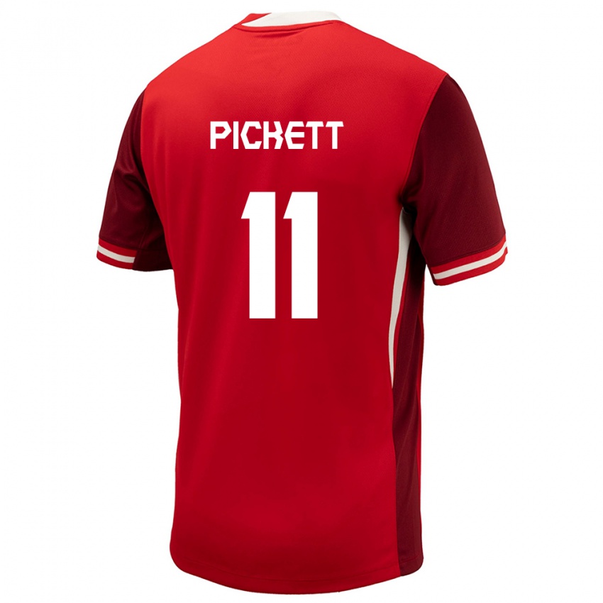 Mujer Camiseta Canadá Victoria Pickett #11 Rojo 1ª Equipación 24-26 La Camisa Chile