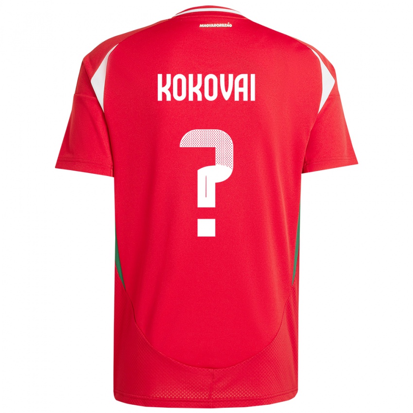 Mujer Camiseta Hungría Csongor Kokovai #0 Rojo 1ª Equipación 24-26 La Camisa Chile