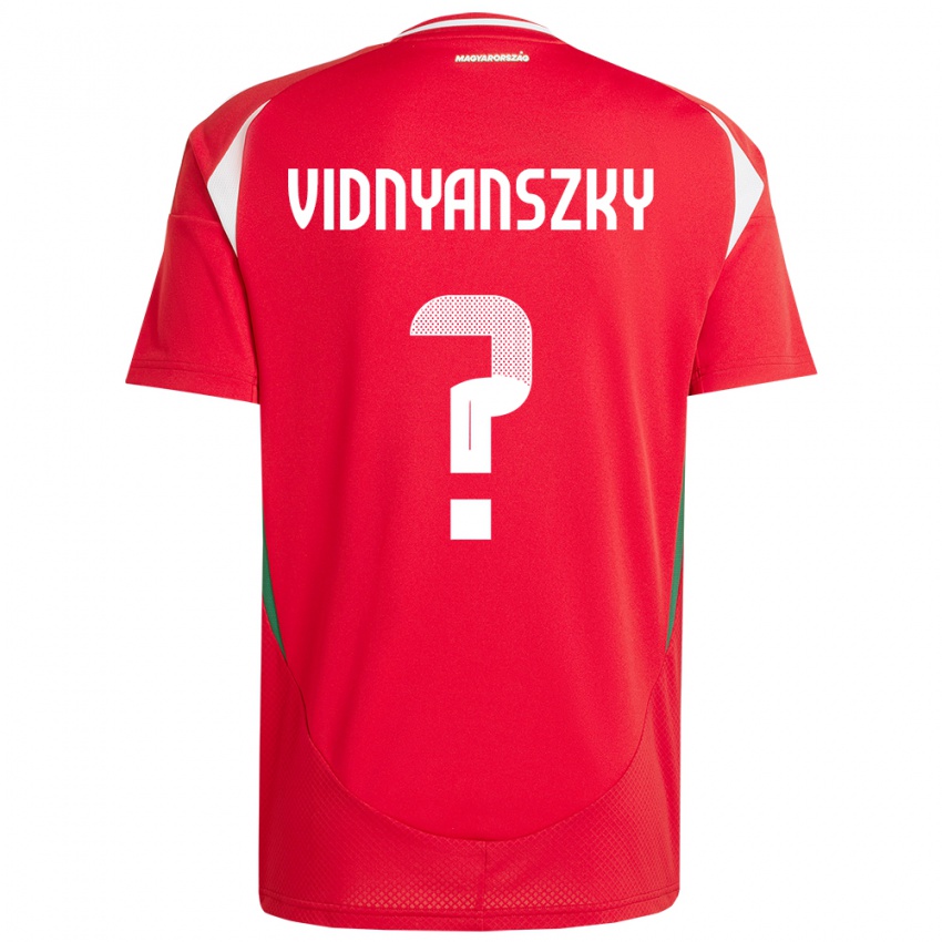 Mujer Camiseta Hungría Mátyás Vidnyánszky #0 Rojo 1ª Equipación 24-26 La Camisa Chile