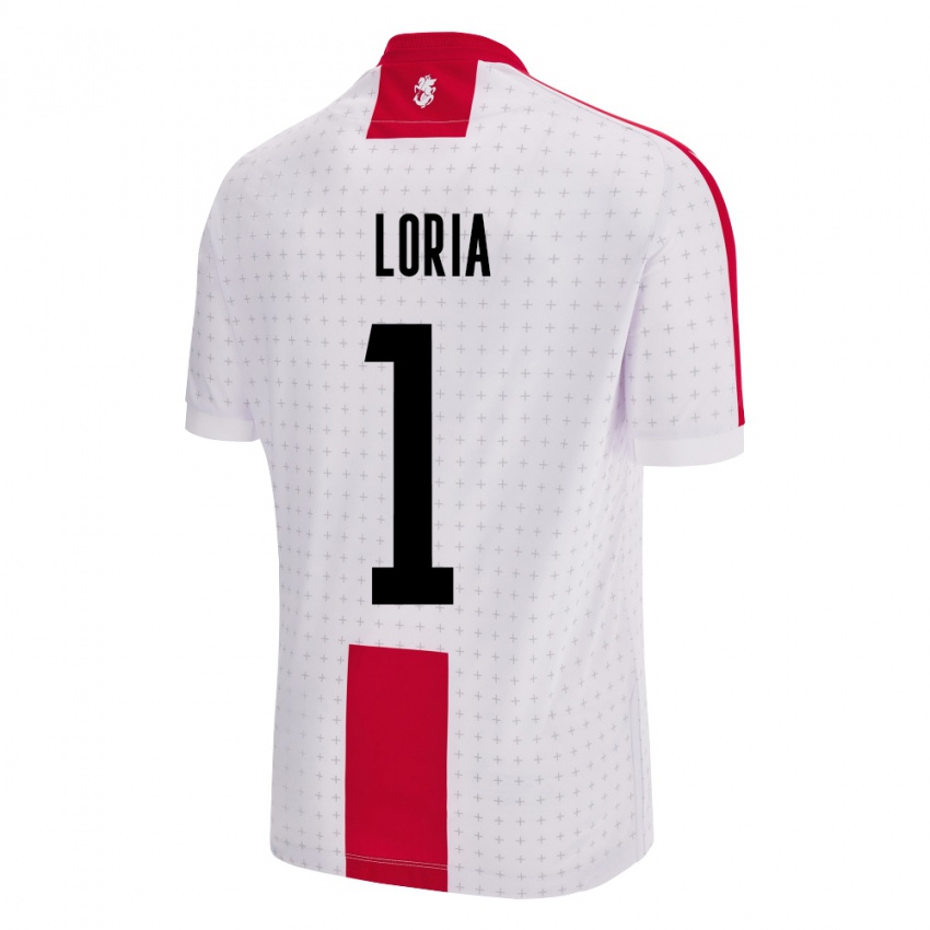 Mujer Camiseta Georgia Giorgi Loria #1 Blanco 1ª Equipación 24-26 La Camisa Chile